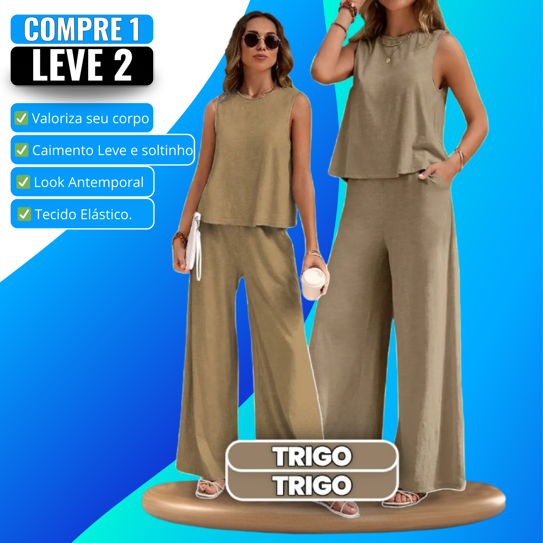 [COMPRE 1 LEVE 2] Conjunto Feminino Elegante Dori (A Queridinha das Atrizes!)