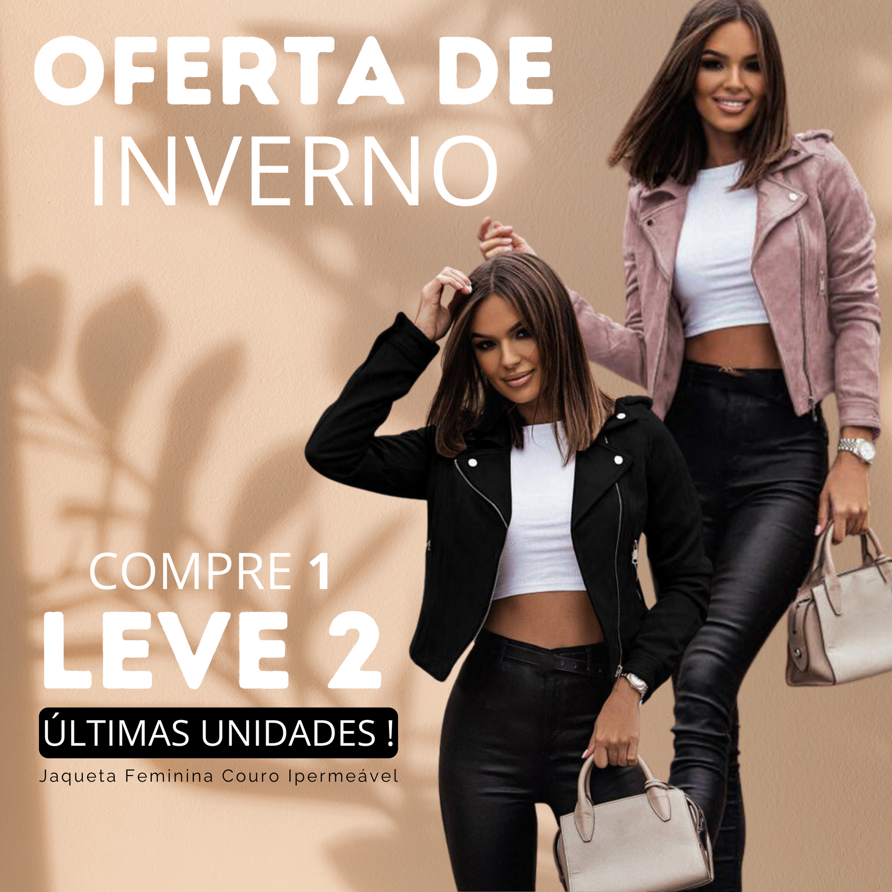 Compre 1 e Leve 2 Jaqueta Couro Ipermeavel Original